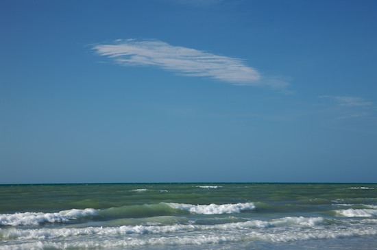 aqua;Beach;Beaches;blue;Cloud;Cloud Formation;Clouds;concepts & emotions;exotic;FL;Florida;Fort Myers;gray;green;grey;movement;Ocean;power;powerful;relax;rest;restful;rhythmic;Sand;Sanibel Captiva Island;Sea;Shore;Shoreline;Sky;teal;tropical;turquoise;Water;Waves;waves;Weather;white;Seascape